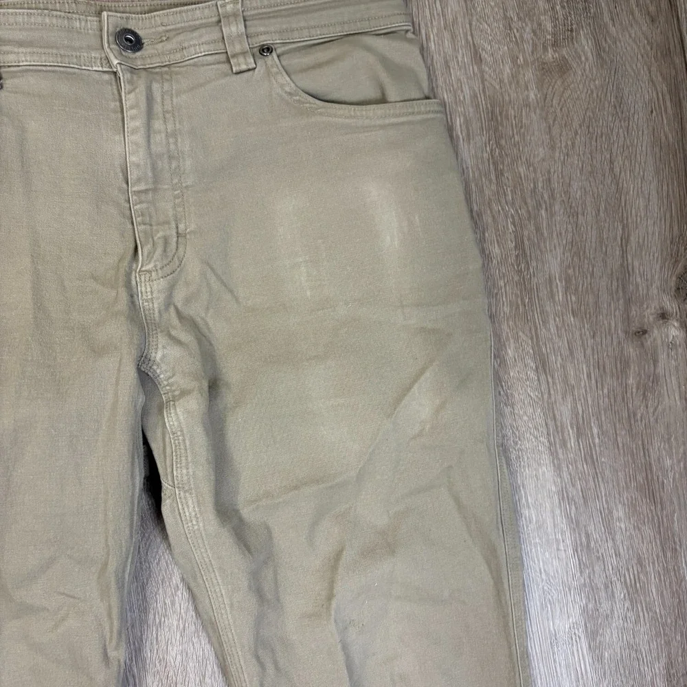 Duluth Trading Co. Flex Fire Hose Pants Brown 34x30 Slim Canvas Workwear